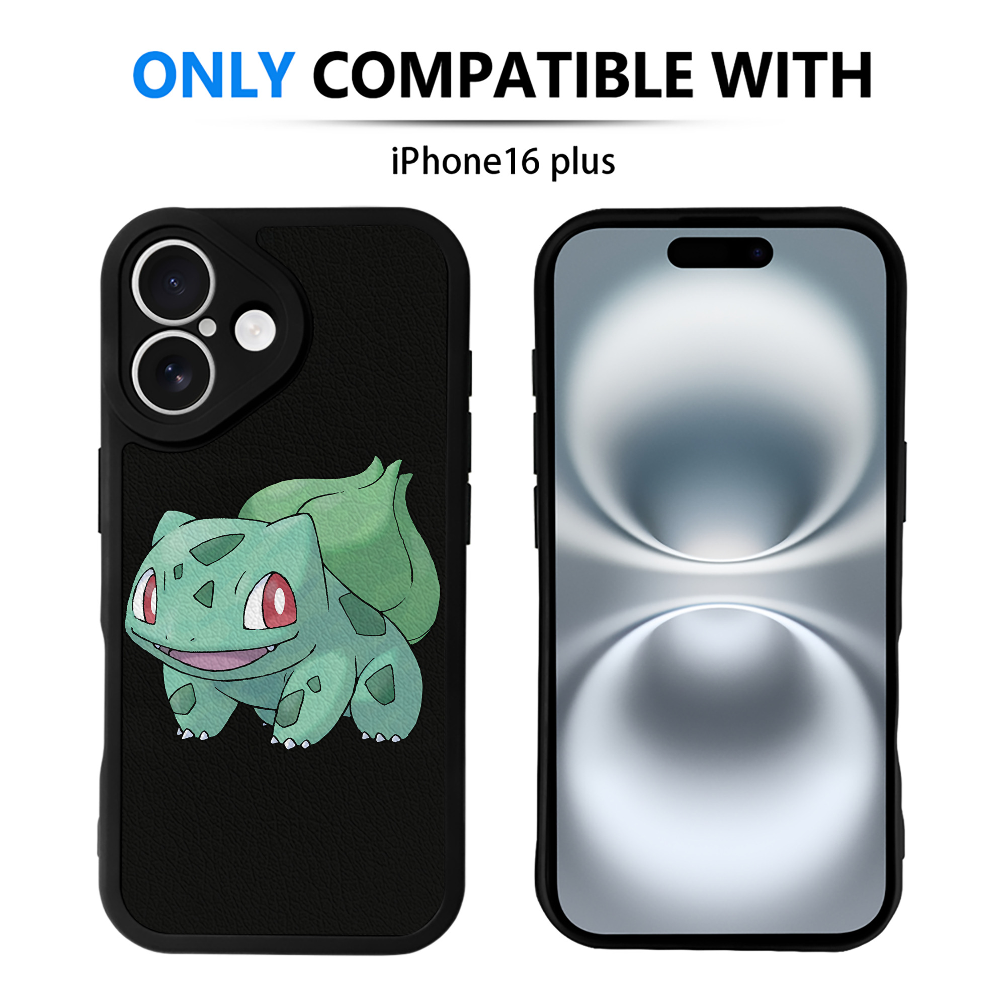 （画像用） ポケットモンスター Pokémon 【iPhone 16シリーズ対応】シリコンスマホケース（レザー調） 材質：シリコン